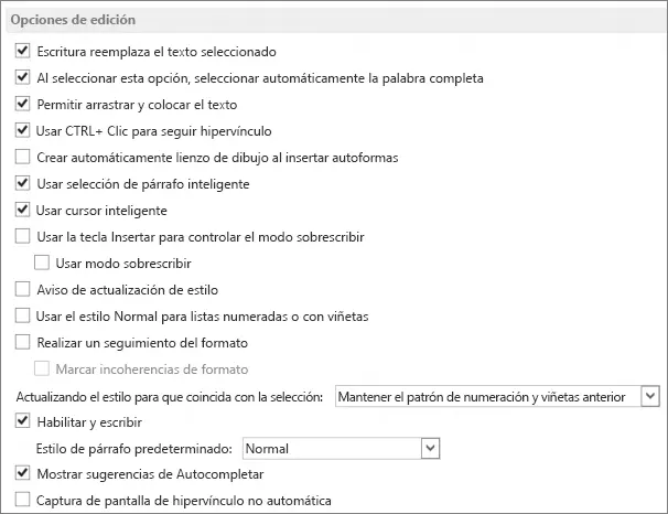 activar escrito inteligente en word - Cómo activo la escritura automática en Word