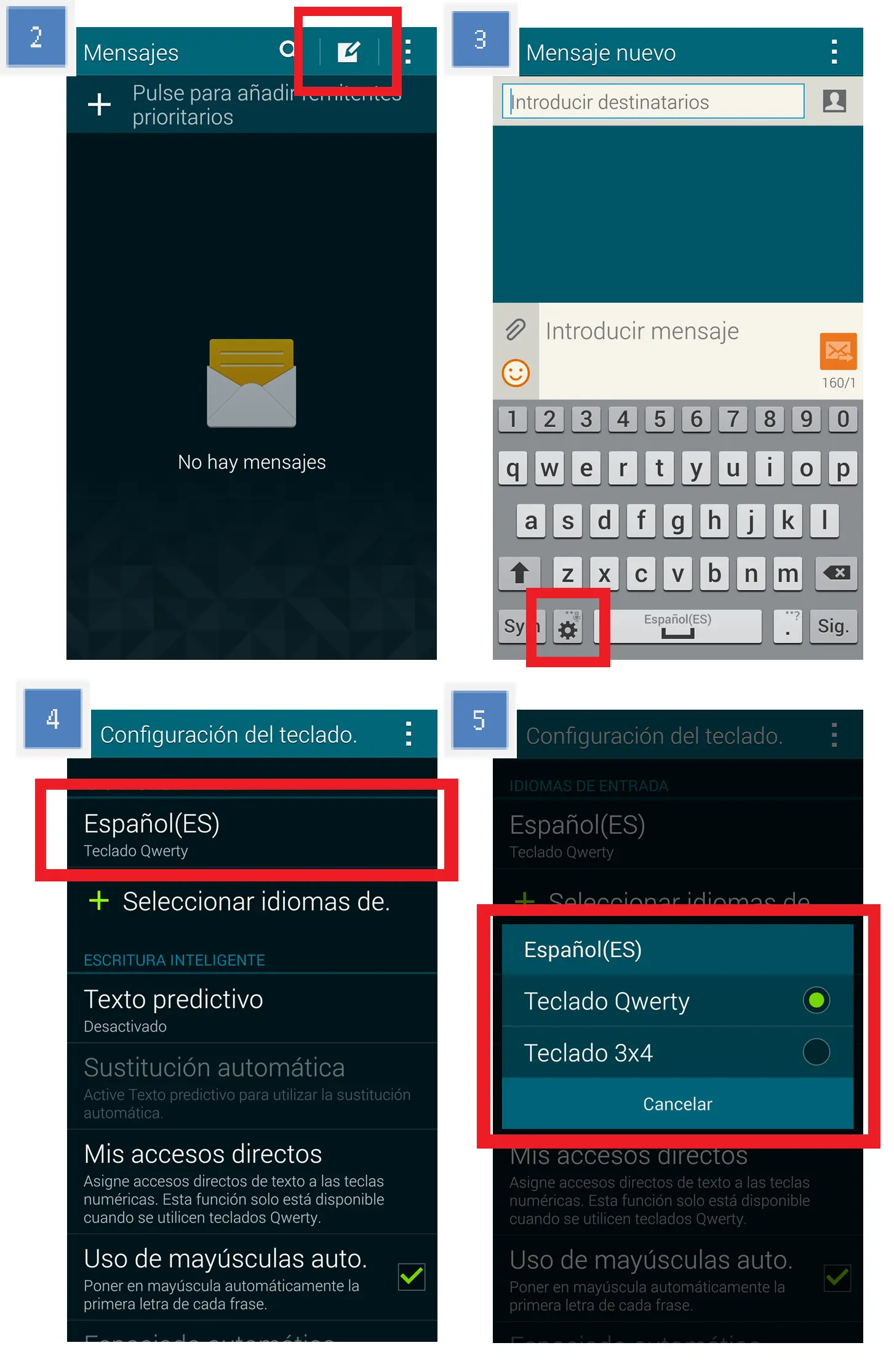 como poner teclado inteligente en el celular samsung galaxy s5 - Cómo cambio el teclado de mi Samsung s5