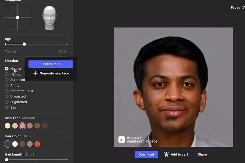 crear caras con inteligencia artificial - Cómo cambio mi cara con IA