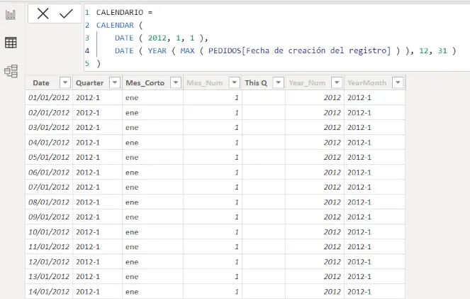 funciones de inteligencia de fechas power bi - Cómo configurar la fecha en Power BI