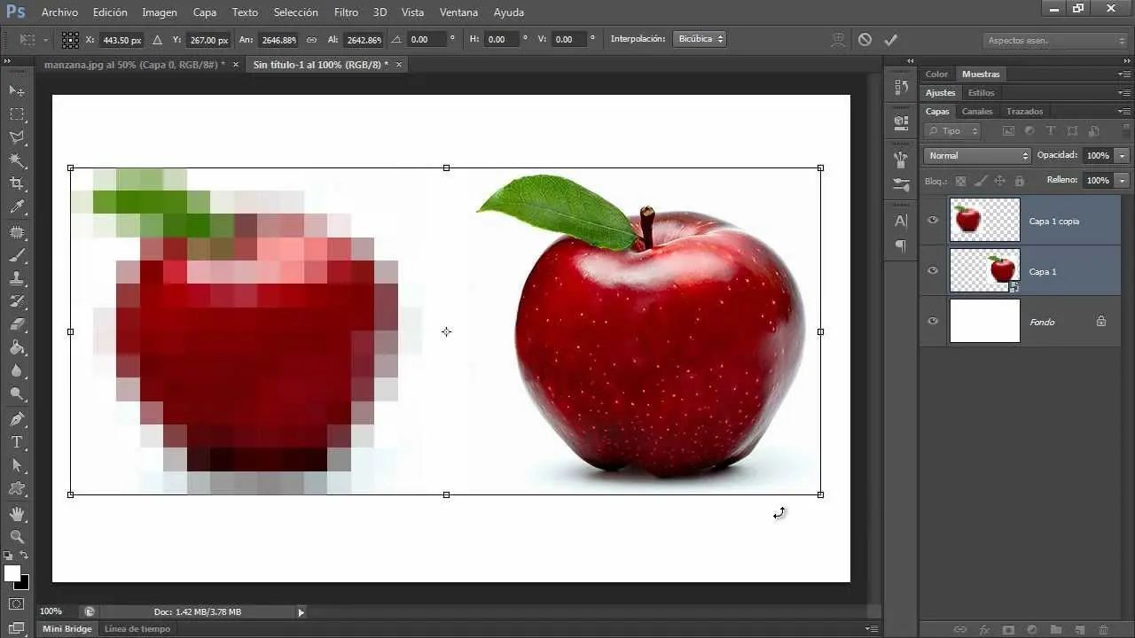 efecto degradado photoshop objeto inteligente - Cómo degradar de un color a otro en Photoshop