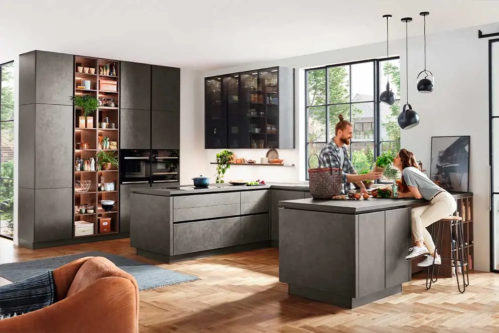 cocinas inteligentes hormigon - Cómo funciona una cocina integral
