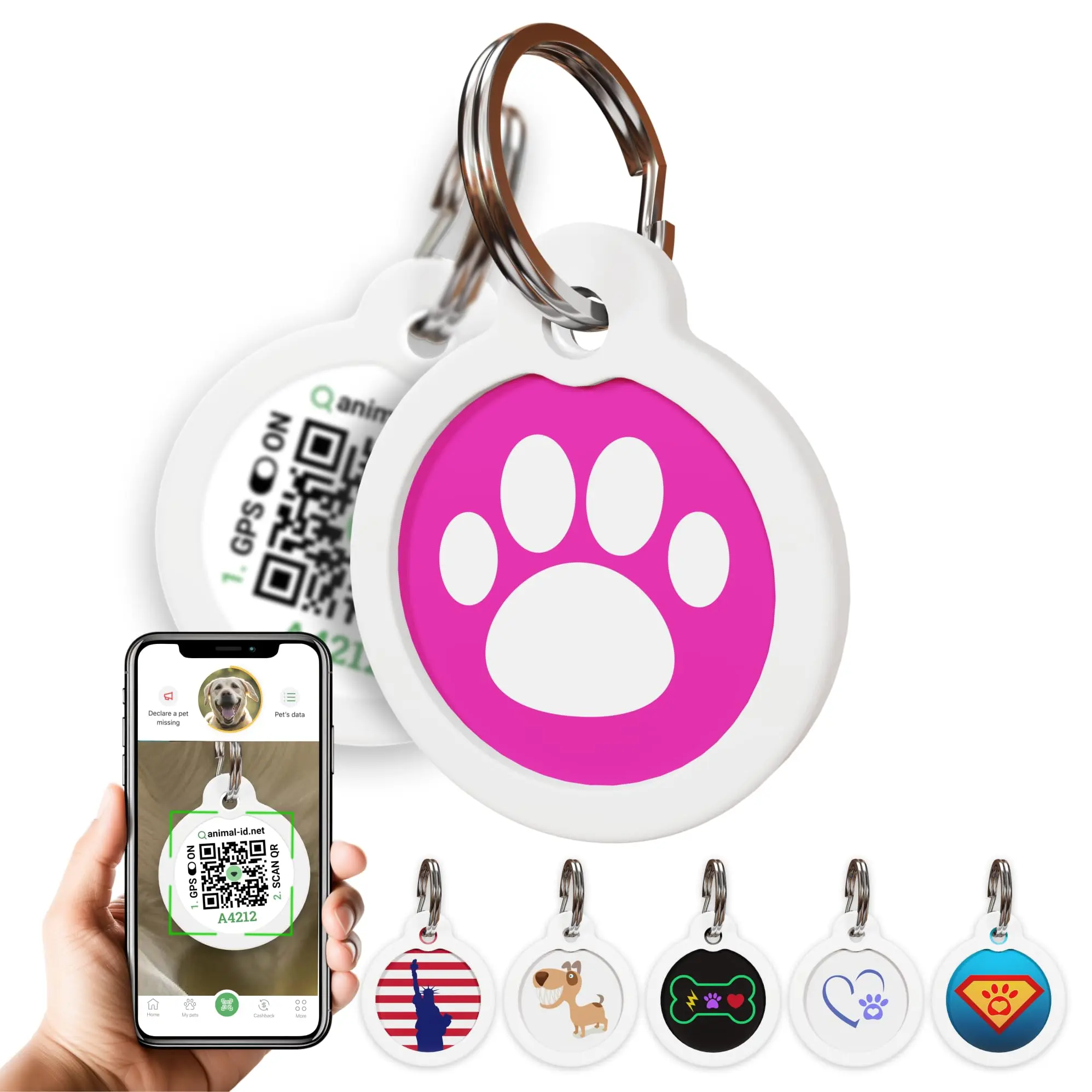 placas inteligentes qr con geo localizador para mascotas - Cómo ponerle un GPS a mi perro