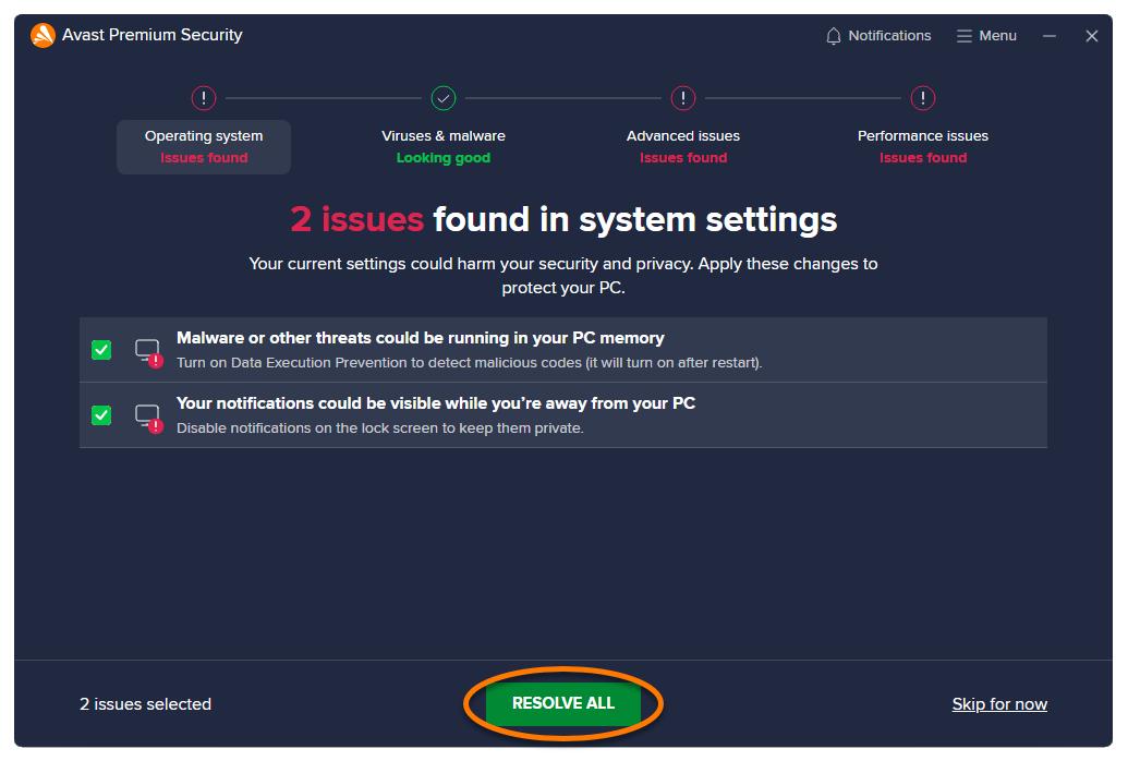 ¿Cómo solucionar problemas con el antivirus Avast? - Cómo quitar los avisos de Avast aerror de analisis inteligente avast - Cómo quitar los avisos de Avast