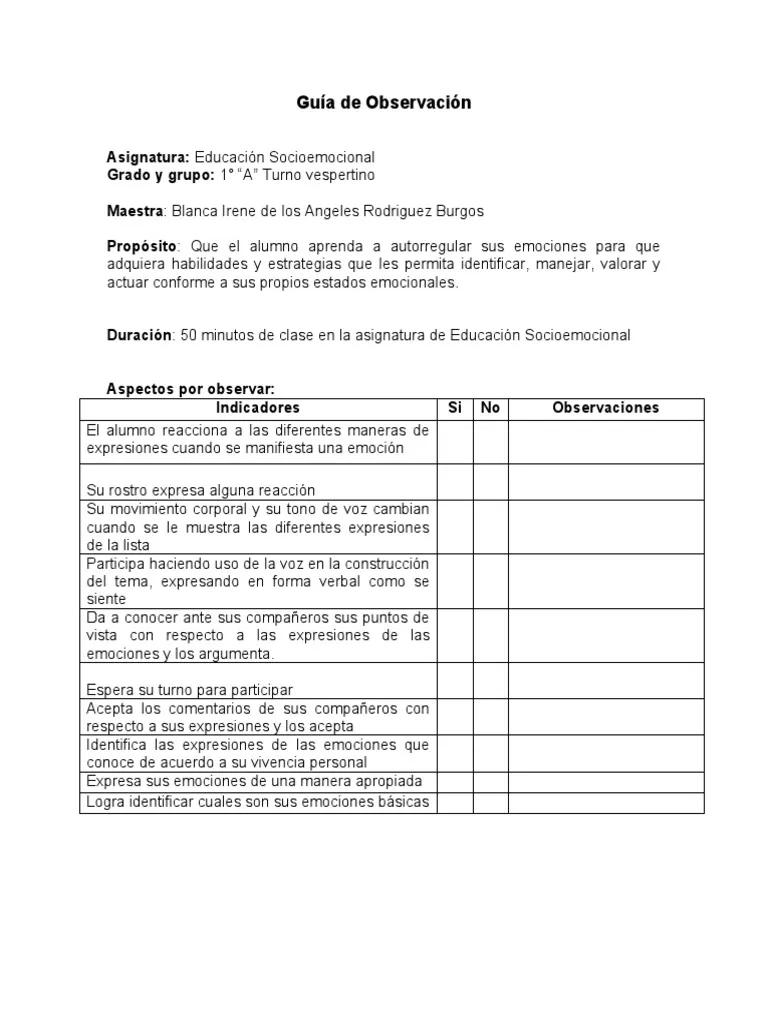 Cuestionario de inteligencia emocional para niños: tutorial de observación - Cómo se hace una observación a un niño cuestionario de inteligencia emcoial para nilos o guia de observacion - Cómo se hace una observación a un niño
