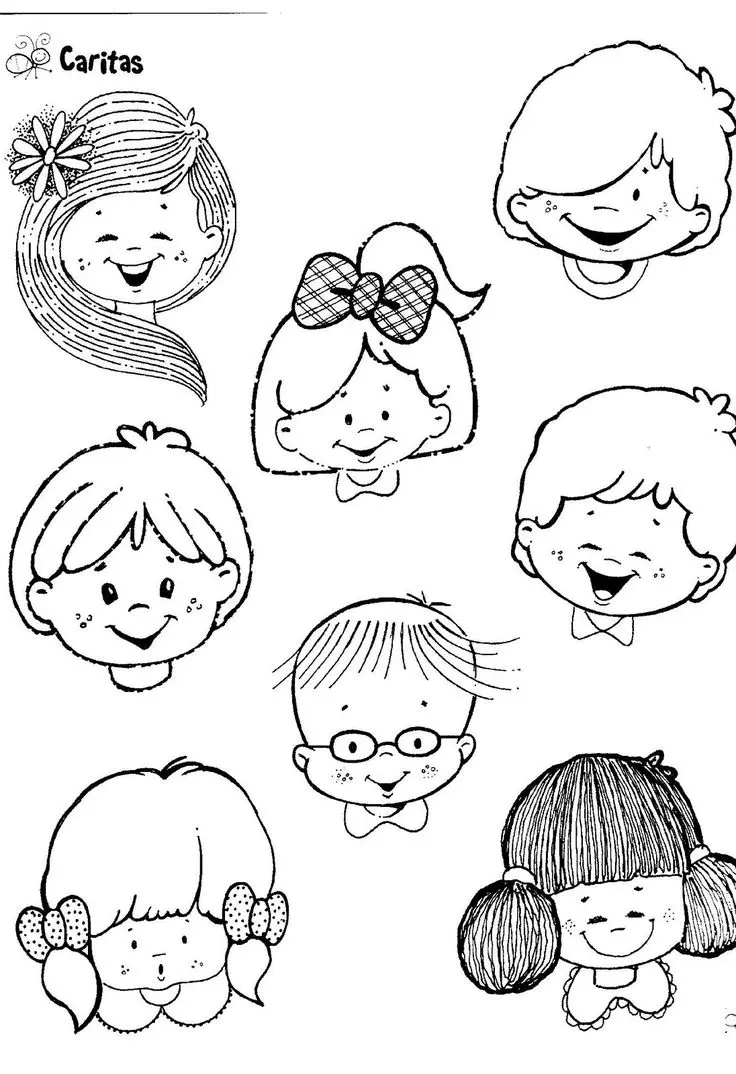 dibujos de niños con caritas alegres inteligente tímido y estudioso - Cómo se llama el reconocimiento de las emociones ajenas