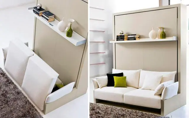 muebles inteligentes para espacios pequeños chile - Cómo se llaman los muebles que van al pie de la cama