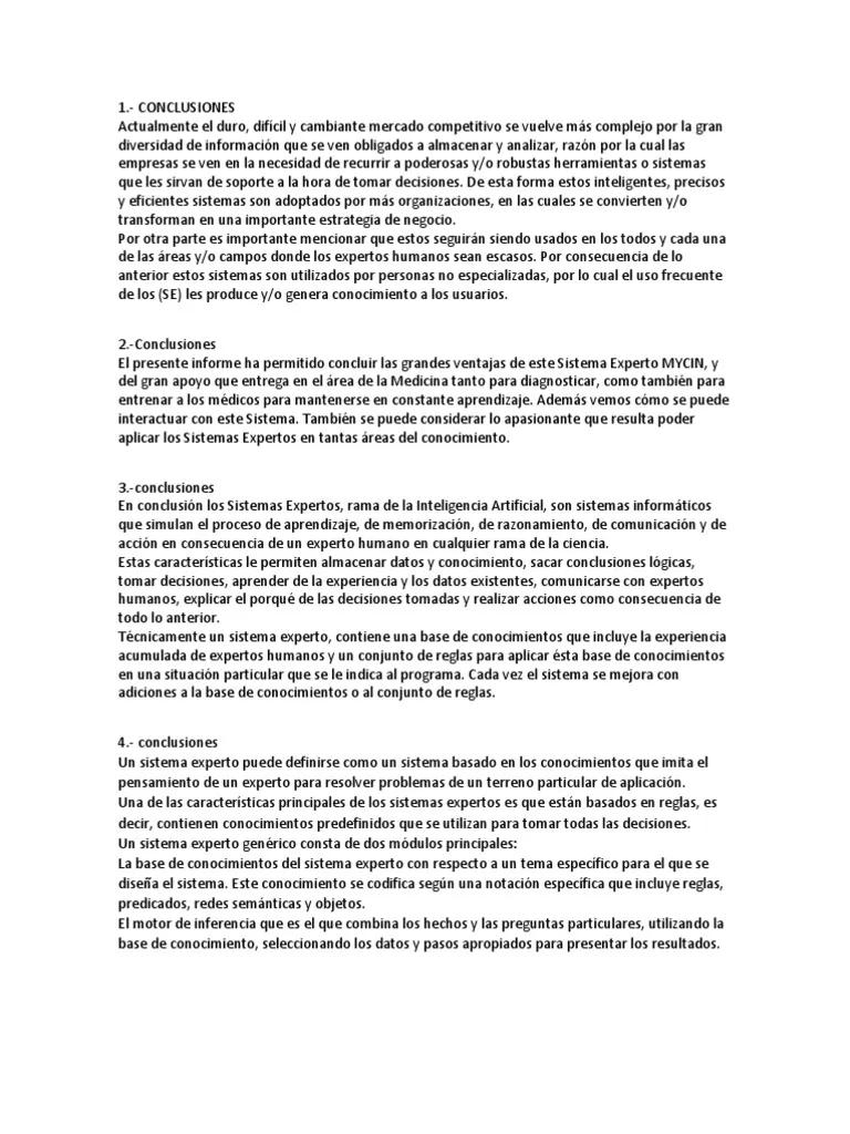 conclusion aplicación agentes inteligentes conclusomes - Cuál de las siguientes afirmaciones es verdadera sobre el agente inteligente