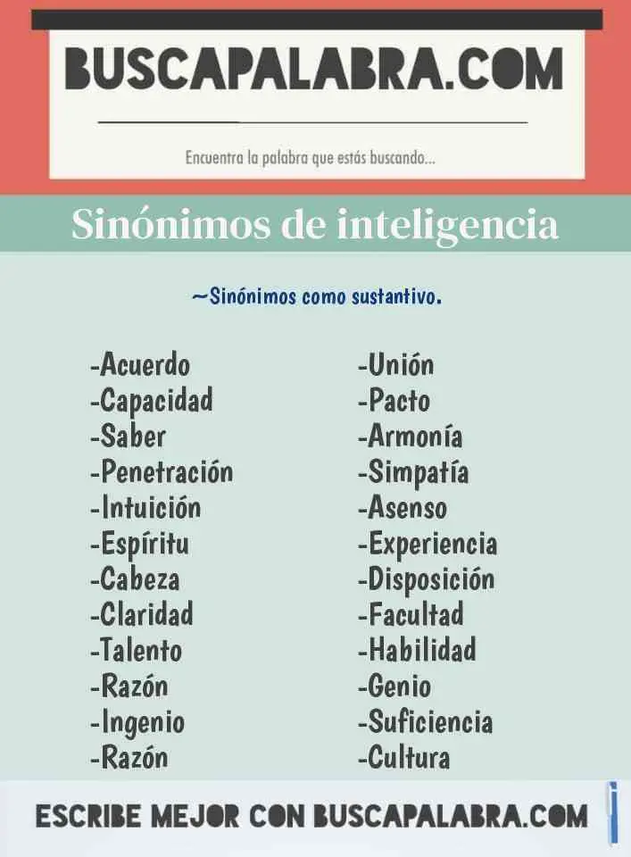 inteligencia es un sustantivo - Cuál es el adjetivo de inteligencia