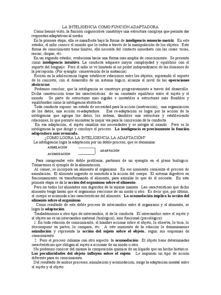 La inteligencia como función adaptadora - Cuál es el significado de inteligencia es la capacidad de adaptarse al cambio la inteligencia como funcion adaptadora - Cuál es el significado de inteligencia es la capacidad de adaptarse al cambio