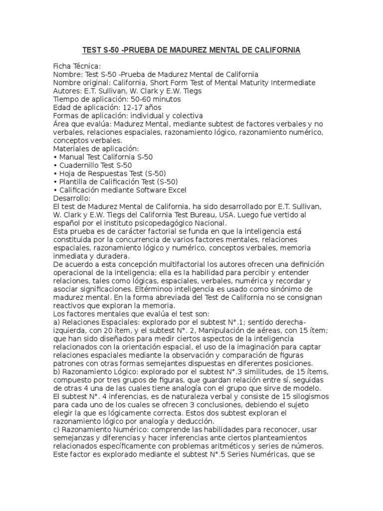 Aplicación del test de inteligencia California - Cuál es la aplicación del test de inteligencia aplicacion del test de inteligencia california - Cuál es la aplicación del test de inteligencia