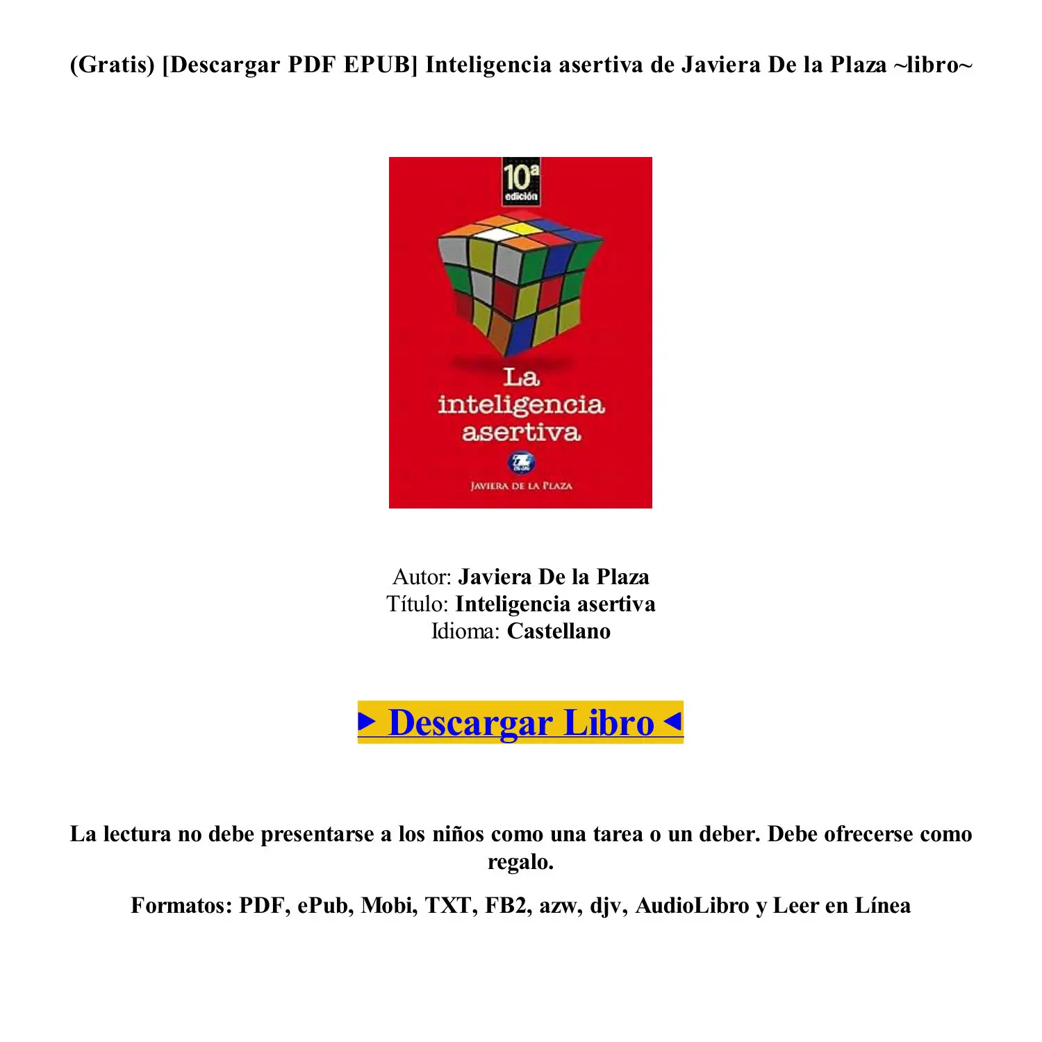 La inteligencia asertiva: Descargar libro - Cuáles son las tres técnicas asertivas la inteligencia asertiva descargar libro - Cuáles son las tres técnicas asertivas