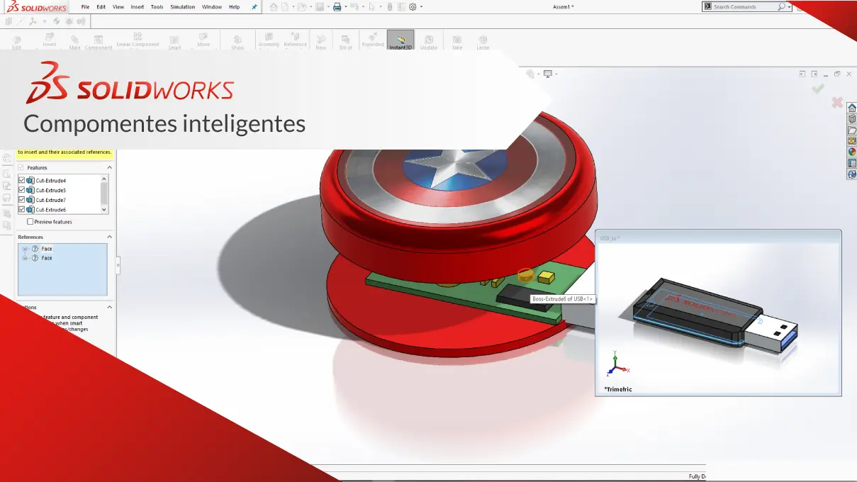 Componentes inteligentes en Solidworks - Cuáles son los componentes de Solidworks componentes inteligentes solidworks - Cuáles son los componentes de Solidworks