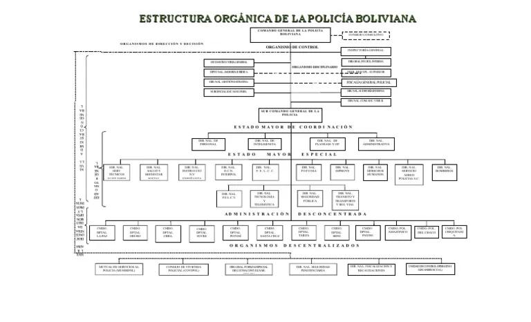 organigrama de la policia boliviana de inteligencia - Cuáles son los grados de la policía