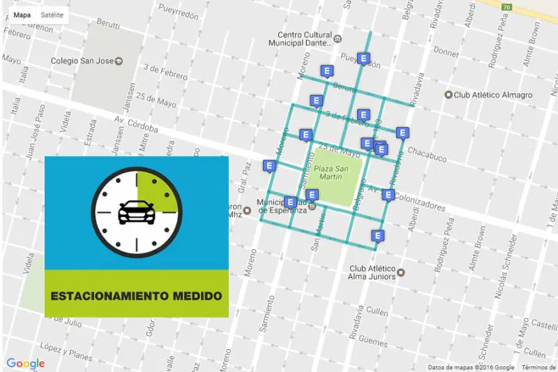 estacionamiento inteligente esperanza - Dónde cargar estacionamiento medido Esperanza Santa Fe