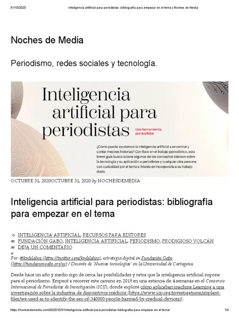 bibliografias de la inteligencia artificial - Dónde se encuentran las referencias