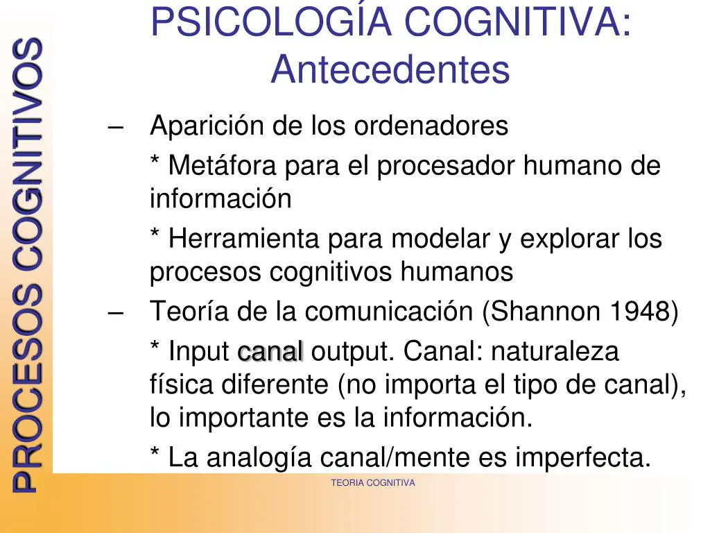 antecedentes de las teorías de inteligencia psicologia cognitiva - Dónde surge la teoría cognitiva