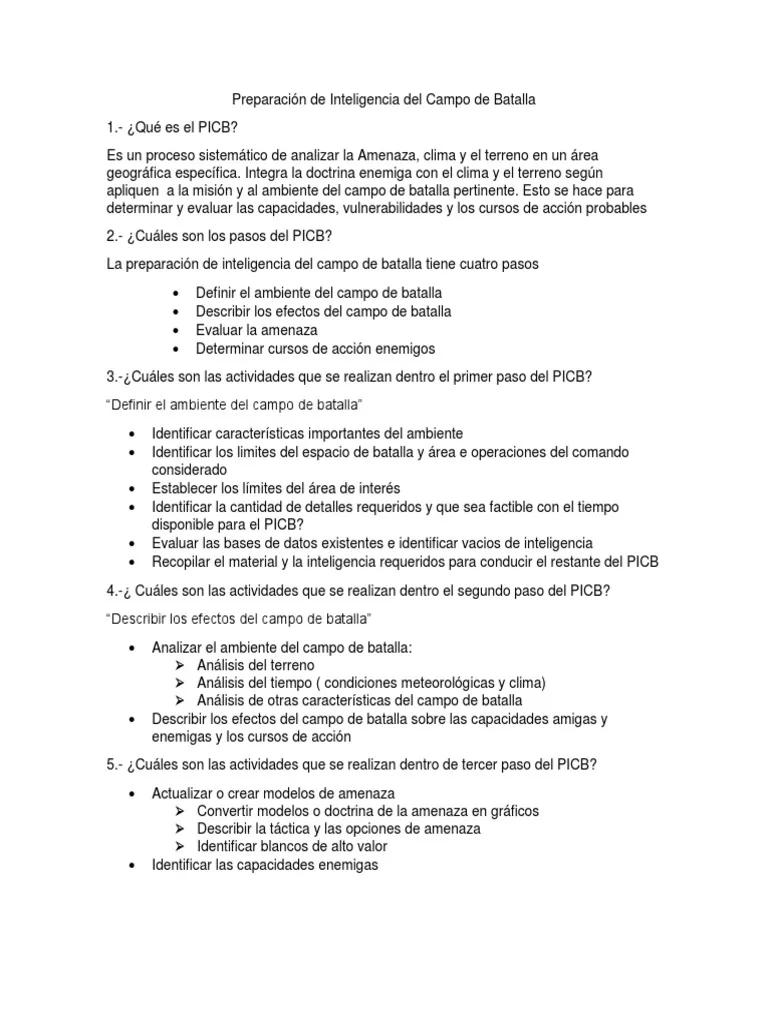 pasos y subpasos preparacion de inteligencia del campo de batalla - Durante qué paso el personal inicia la preparación de inteligencia del campo de batalla