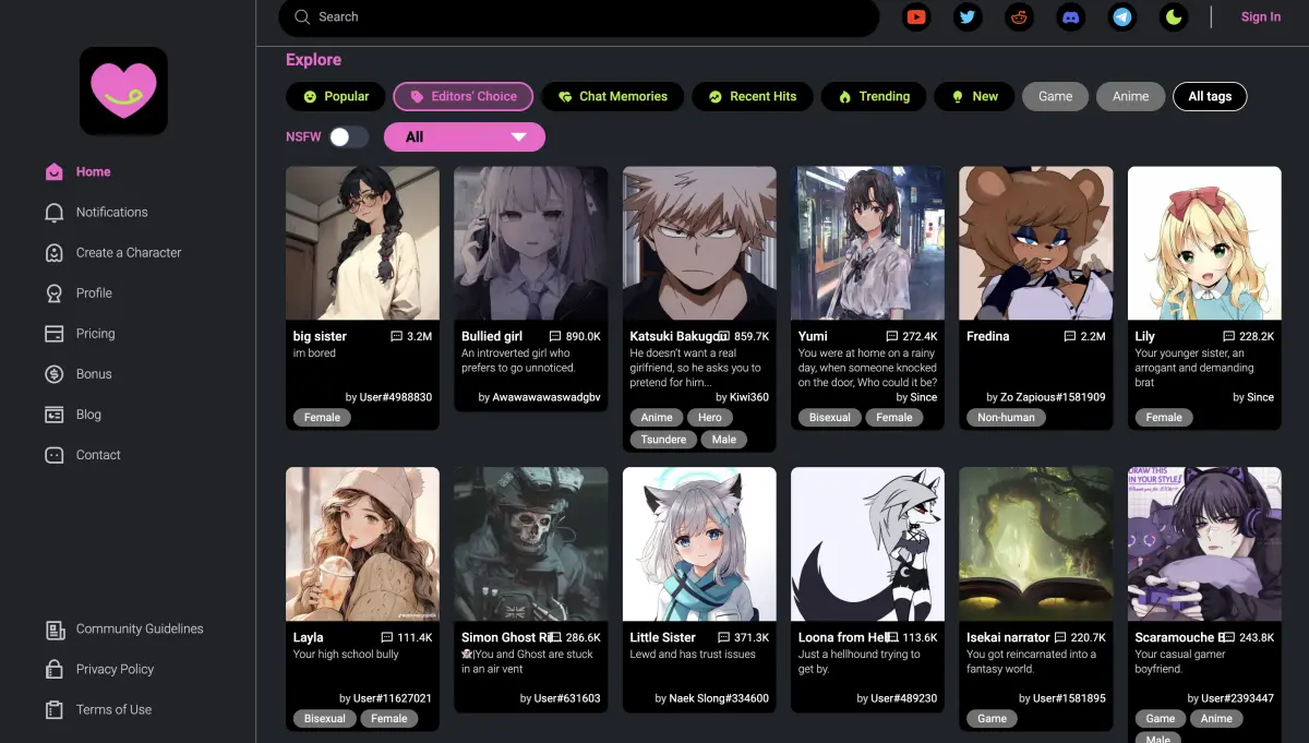bot sin inteligencia - Existe algún chat ai que permita nsfw