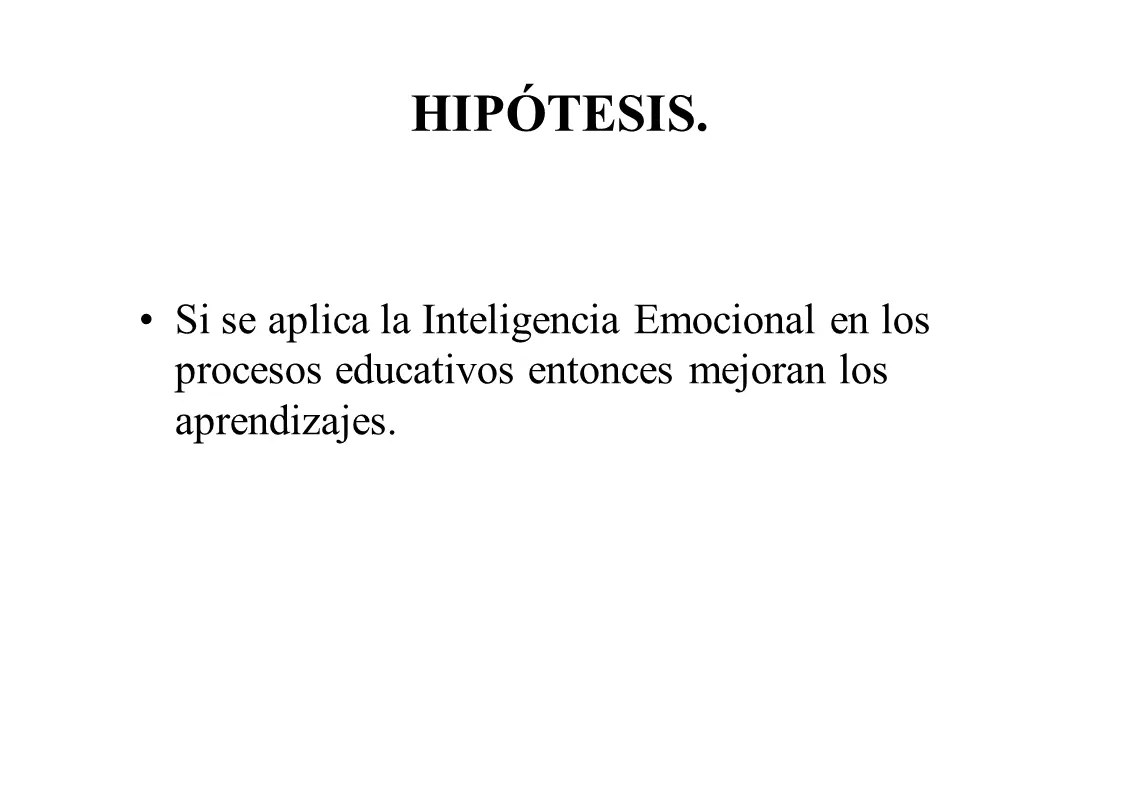 hipotesis de inteligencia emocional - Qué dice la teoría de las emociones