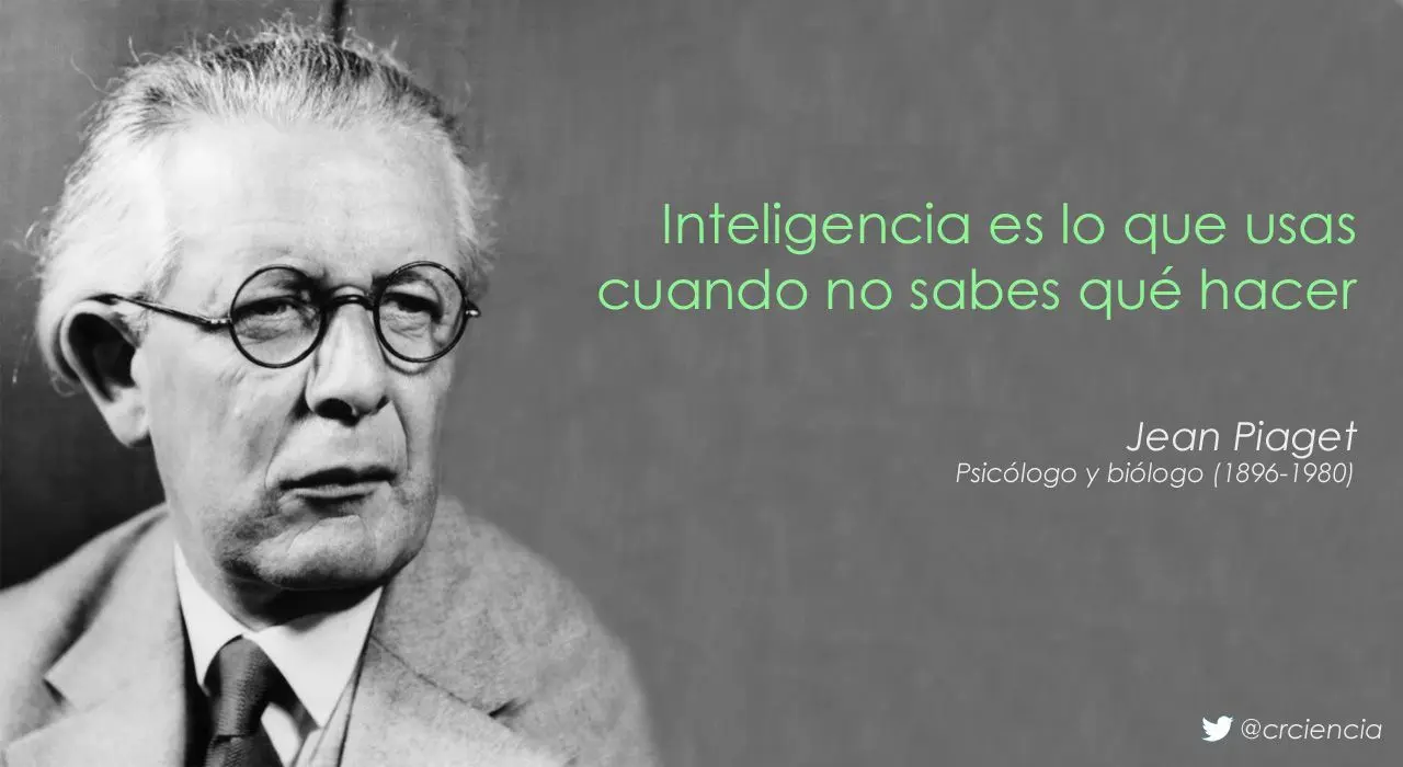 inteligencia es lo que usas cuando no sabes qué hacer - Qué dijo Jean Piaget