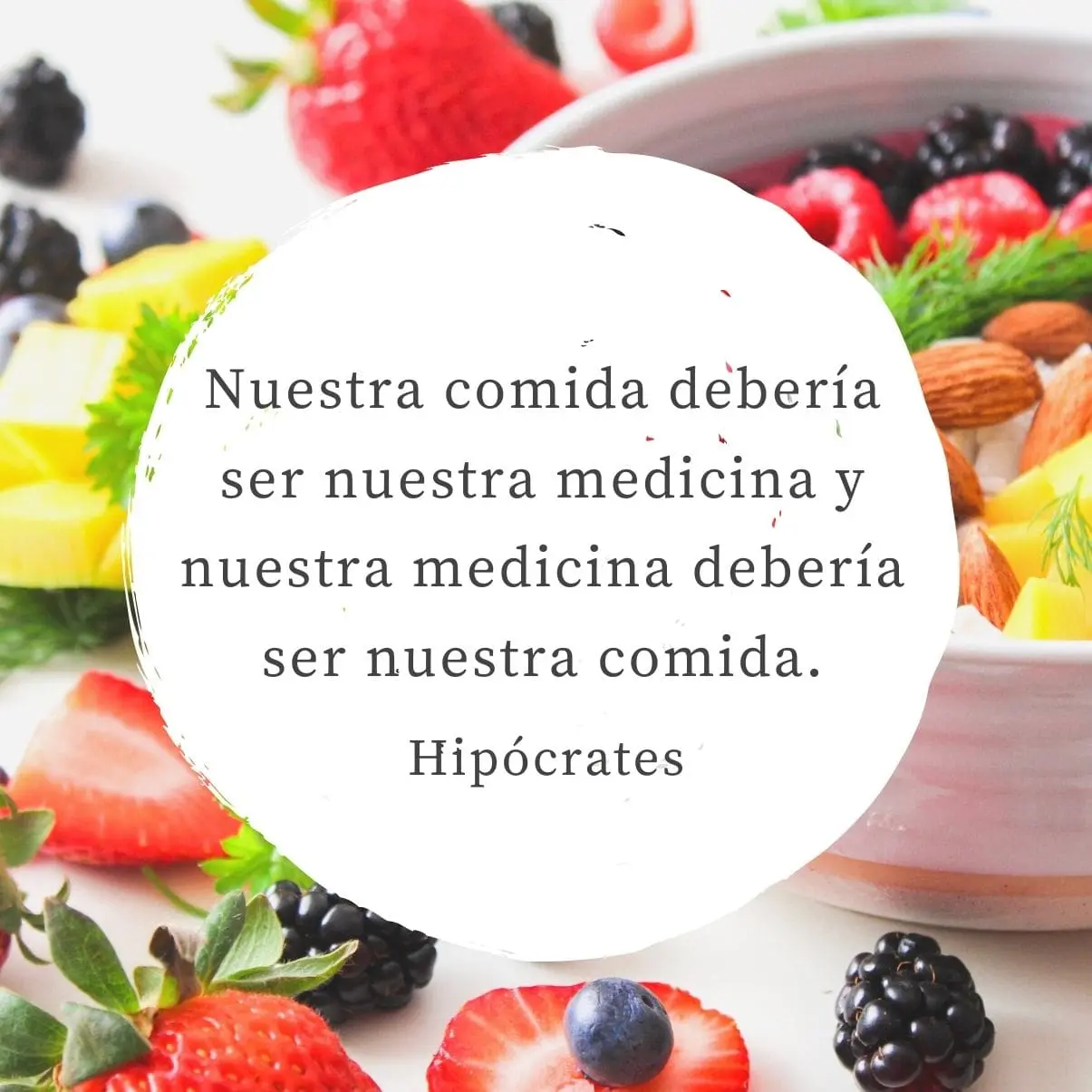 frases de la alimentacion e inteligencia - Que el alimento sea tu medicina frase