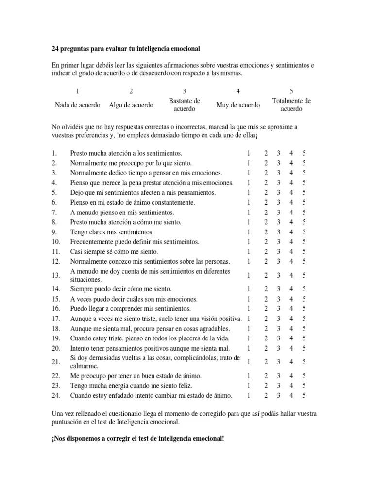 cuestionario de inteligencia emocional - Qué es el cuestionario de inteligencia emocional