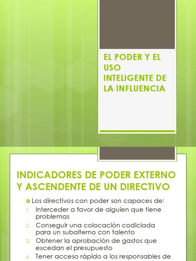 ensayo el poder y el uso inteligente de la influencia - Qué es el poder y la influencia