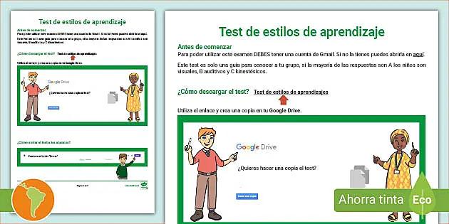 estilos de aprendizaje test excel aprendizaje inteligente - Qué es el test de estilos de aprendizaje