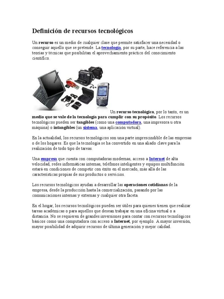 como hacer uso inteligente de los recursos tegnologicos resumen - Qué es el uso de los recursos tecnológicos