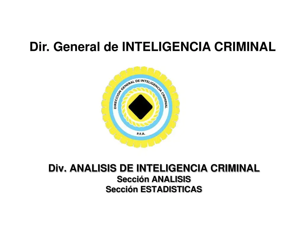 curso inteligencia criminal argentina - Qué es hacer inteligencia