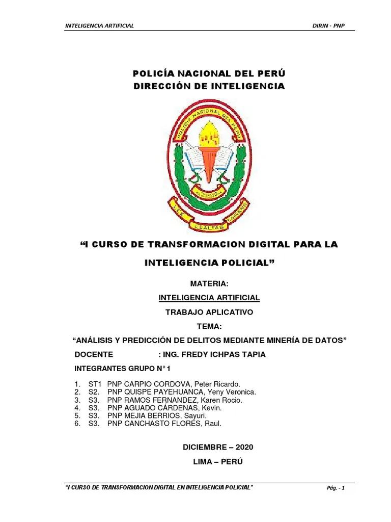 Curso Dirin Inteligencia PNP - Qué es la Dirin PNP curso dirin inteligencia pnp - Qué es la Dirin PNP