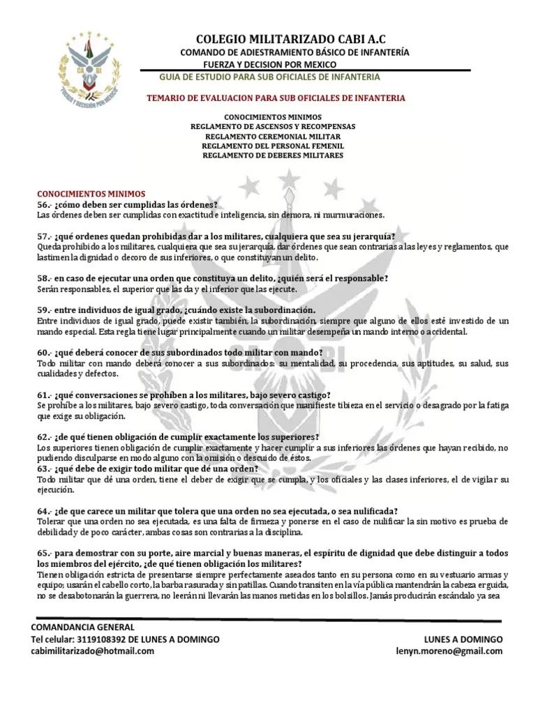 deberes de los cadetes de inteligencia del ejercitos - Qué es la disciplina para los militares