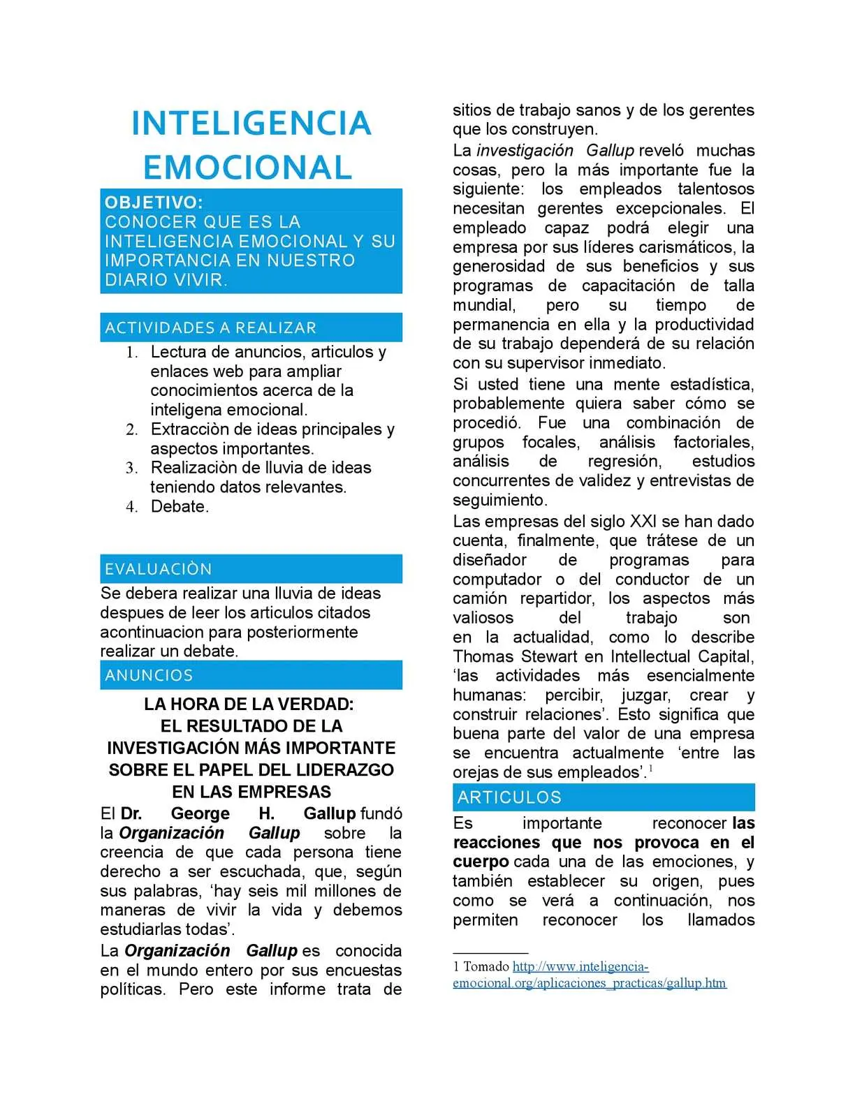 inteligencia emocional articulos academicos - Qué es la Inteligencia Emocional PDF 2023