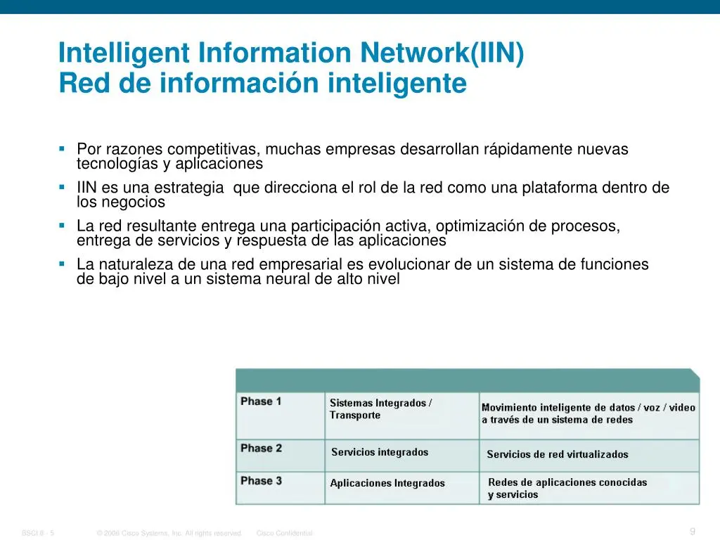 descripcion de una red inteligente de informacion iin - Qué es un sistema de información inteligente