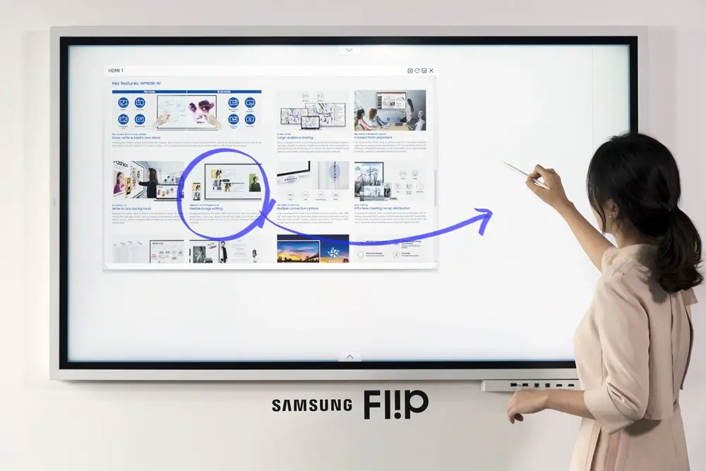 pizarra inteligente samsung - Qué es una pantalla Flip