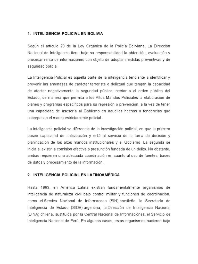 Funciones de la Compañía de Inteligencia en Bolivia - Qué función tiene el Ministerio de Defensa en Bolivia funciones de la compañia de inteligencia bolivia - Qué función tiene el Ministerio de Defensa en Bolivia