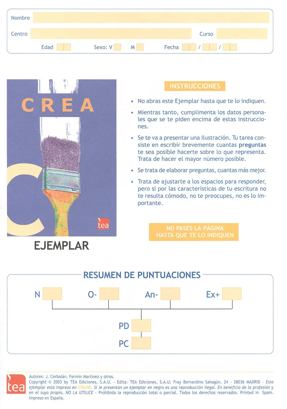 test crea inteligencia creativa - Qué mide el CREA