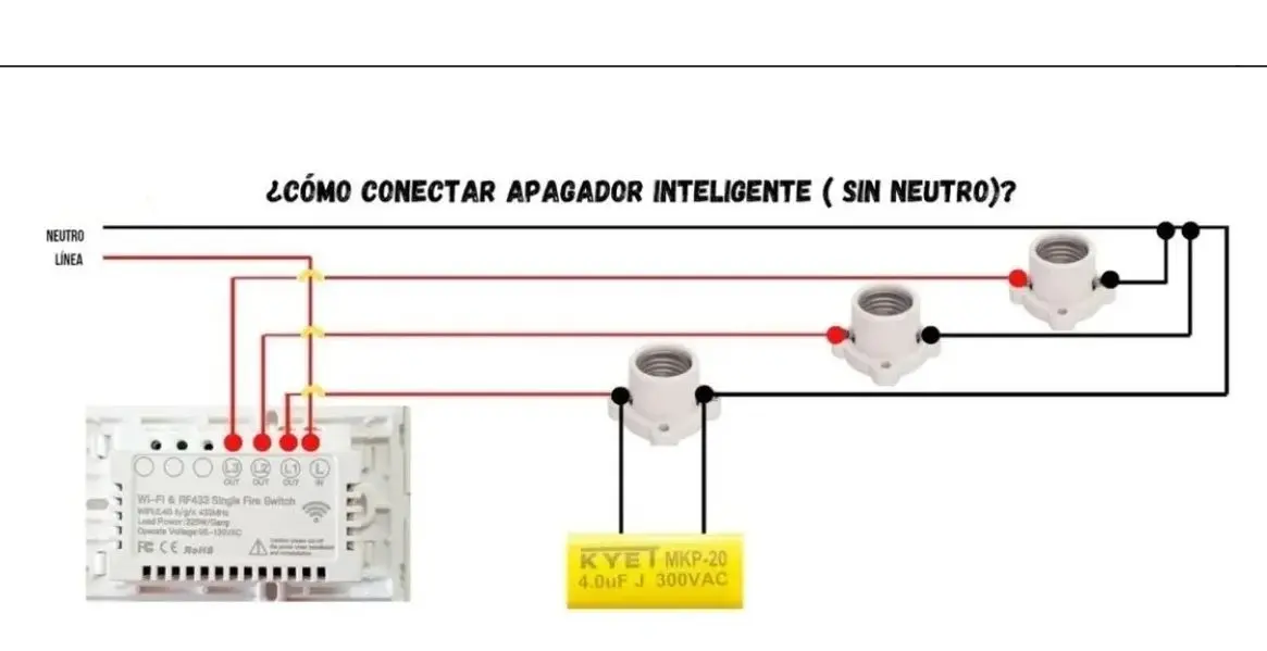 como instalar interruptor inteligente sin cable neutro - Qué pasa si un interruptor de luz no tiene cable neutro