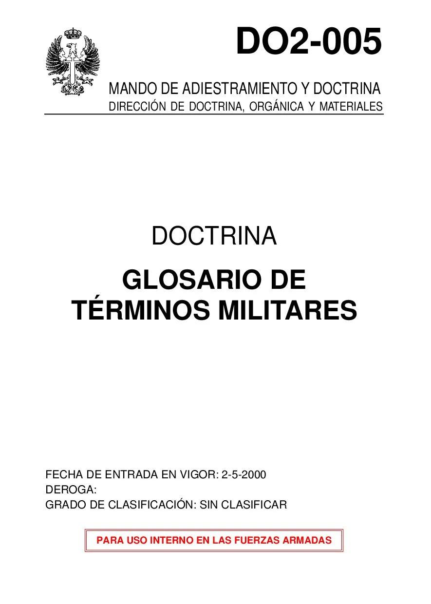 glosario de terminos de inteligencia militar - Qué significa RR en el ejército