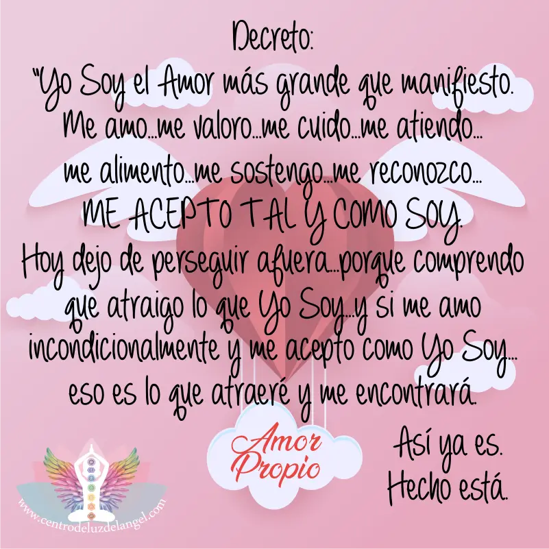 decreto yo soy el amor inteligente que nunca hace daño - Qué son los decretos yo soy