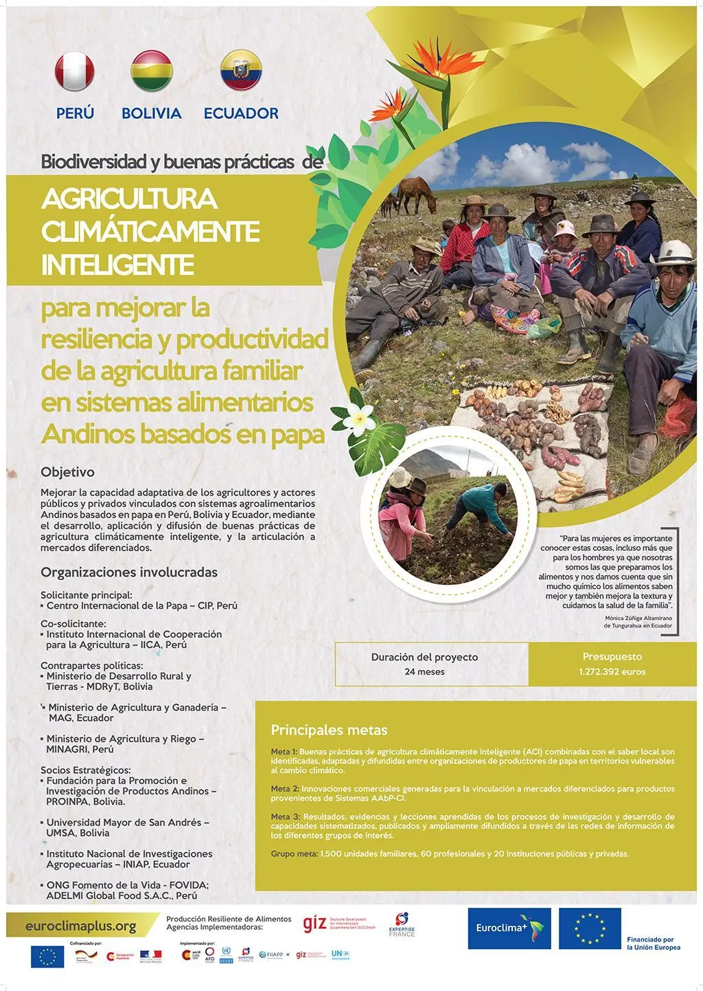 agricultura climaticamente inteligente en bolivia - Qué tipo de agricultura hay en Bolivia