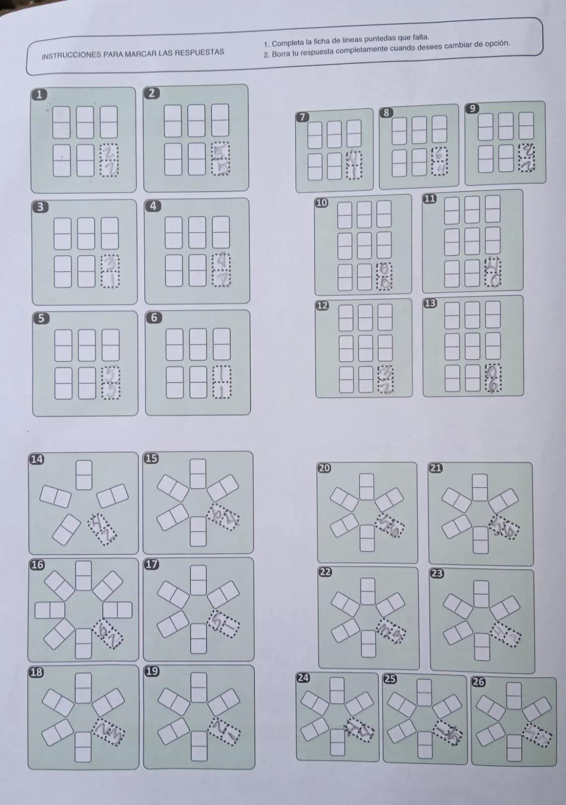 11 d-48 test de inteligencia general - Qué tipo de prueba psicométrica es el test de dominó