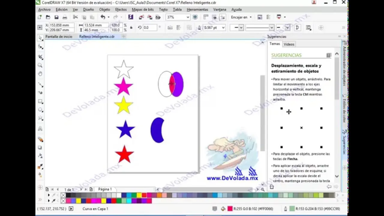 corel draw relleno inteligente - Qué tipo de relleno hay en CorelDRAW