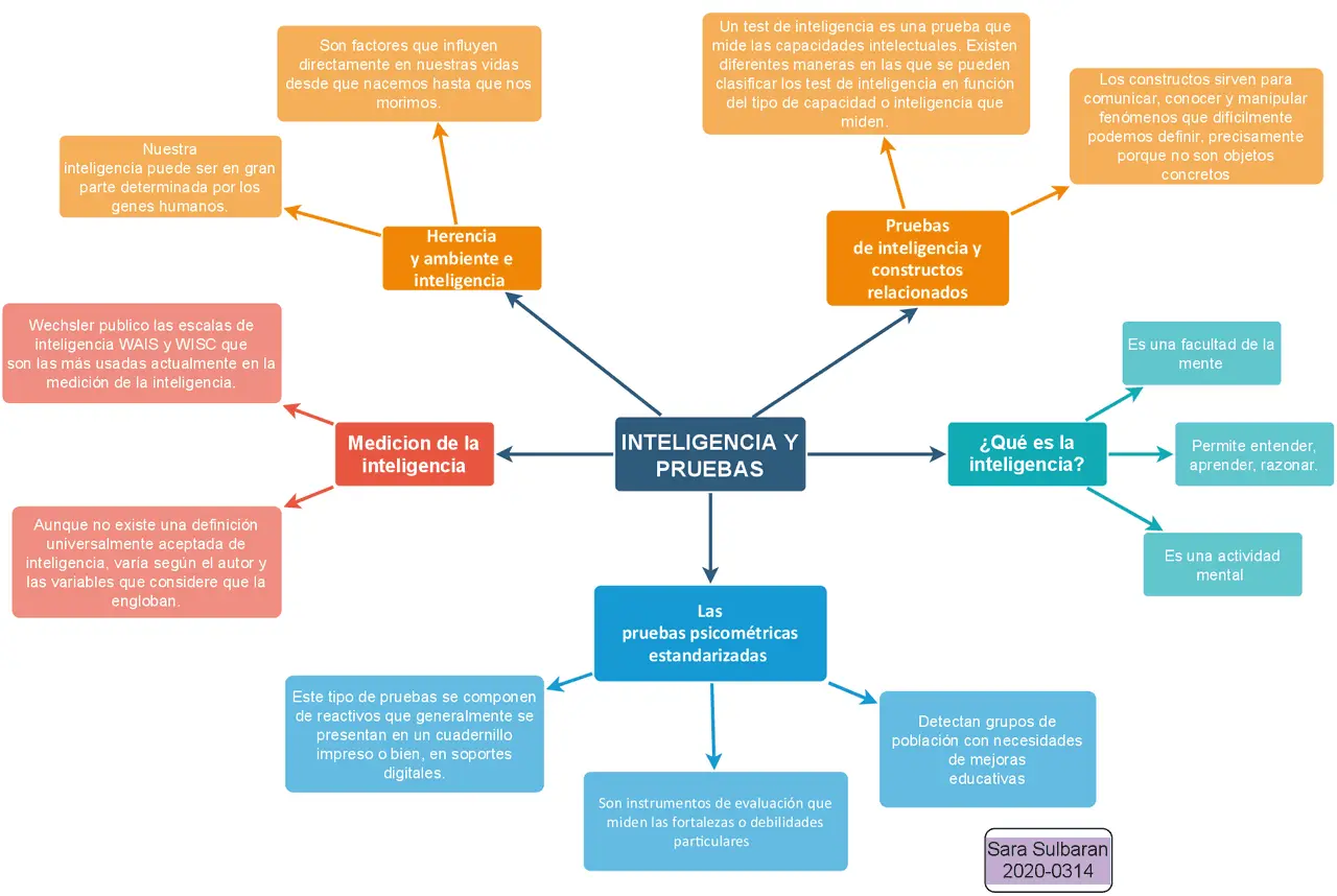 mapas mentales d psicologia de la inteligencia - Qué tipos de mapas mentales hay y cuáles son