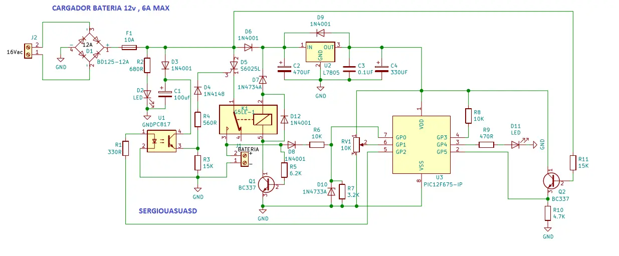 cargador 12v inteligente diagrama - Qué voltaje se requiere para cargar una batería de 12v