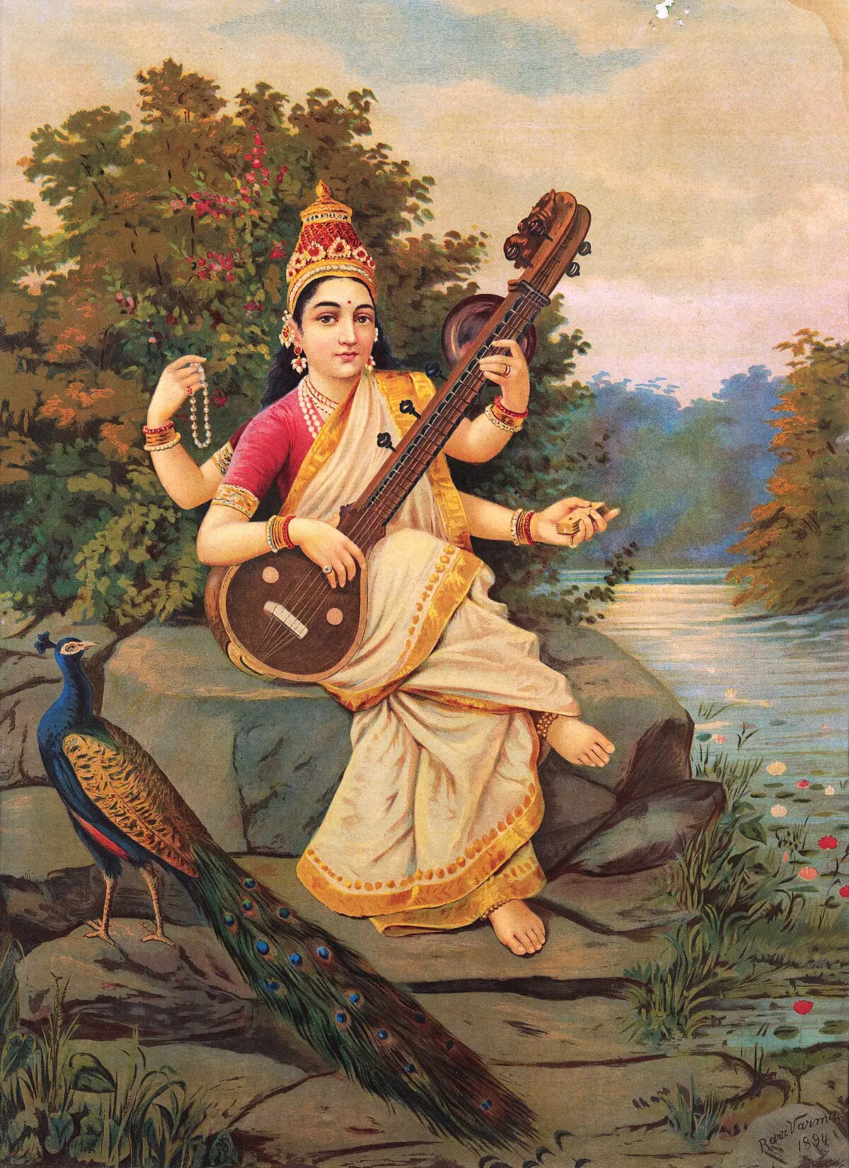 dios hindu de la inteligencia y estudios - Quién es el dios Saraswati