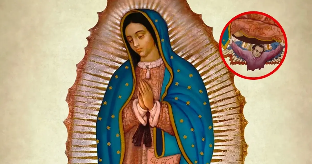 virgen de guadalupe inteligencia artificial - Quién es el niño que está debajo de la Virgen de Guadalupe