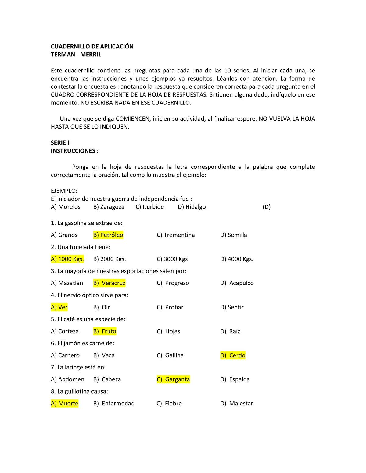 adaptación de la escala de inteligencia terman respuestas - Quién fue el iniciador de la Guerra de la Independencia